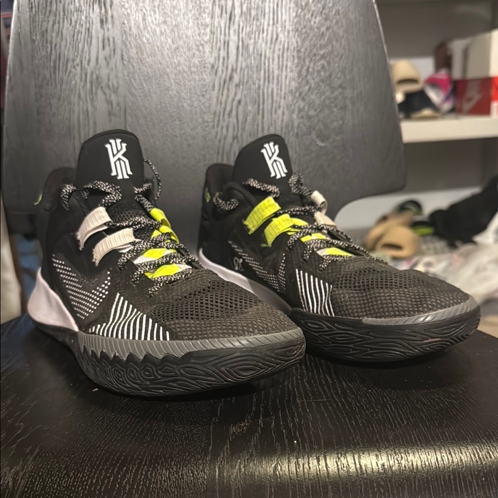 Nike Kyrie Black and Neon Sneakers